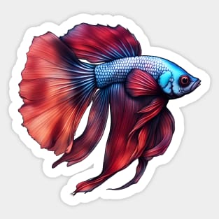 Siamese fighting fish Sticker